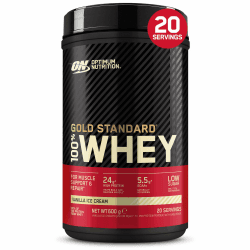 Angebot: Optimum Nutrition Gold Standard 100% Whey Proteinpulver Vanilla Ice Cream 600g 🍦