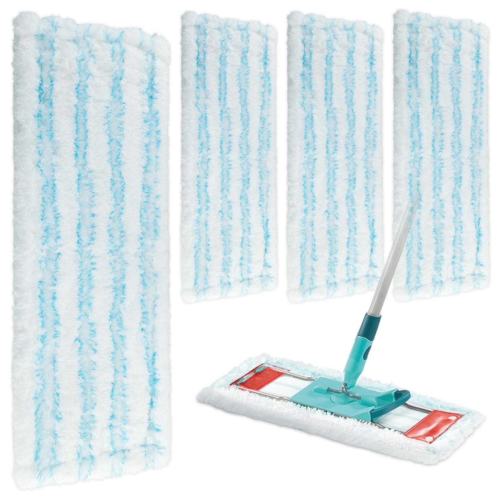 4 Ersatz-Wischbezüge für Leifheit Profi XL Micro Duo/Cotton Plus 🧹💦