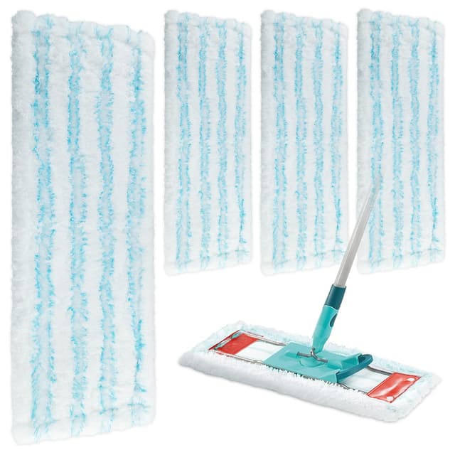 4 Ersatz-Wischbezüge für Leifheit Profi XL Micro Duo/Cotton Plus 🧹💦