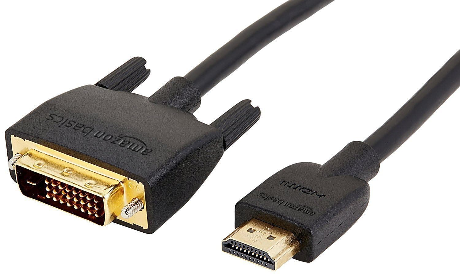 🔌 Amazon Basics HDMI-A-auf-DVI-Adapterkabel 0.9m Schwarz 1er-Pack 📺