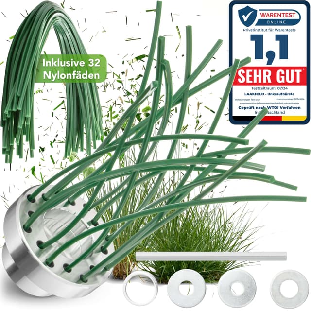 LAAKFELD Unkrautbürste für Freischneider & Motorsense Zubehör 🌱