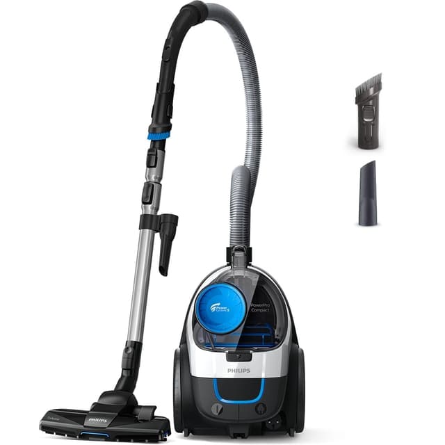 🌟 Philips PowerPro Compact Staubsauger – Leicht, Kabellos und Beutellos, 900 W Saugleistung