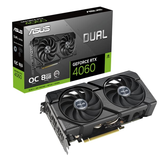 🎮 ASUS Dual GeForce RTX 4060 EVO OC Edition 8GB GDDR6 - Schwarz 🖥️