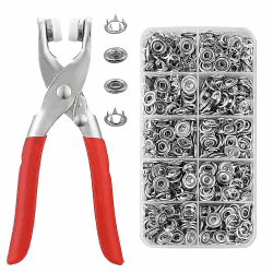 🔥 Angebot: 100 Sets Druckknöpfe Metall Snaps Fastener Nahtlose Knöpfe Nähzubehör 🧵