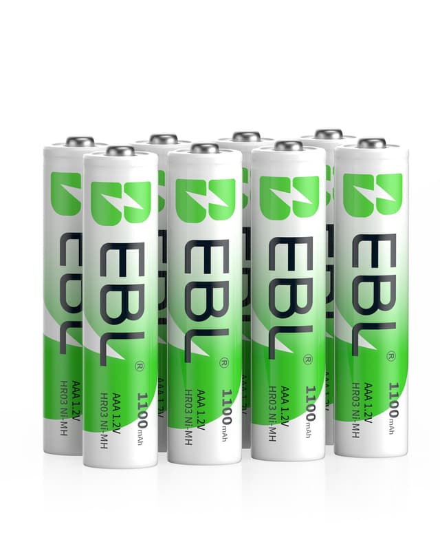 🔋🔋 EBL AAA Akku 1100mAh 8 Stück - Wiederaufladbare Batterien AAA 🔋🔋