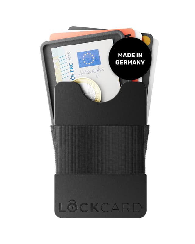 Lockcard Slim Wallet – Smart Wallet mit Münzfach & RFID-Schutz 🌟🔒