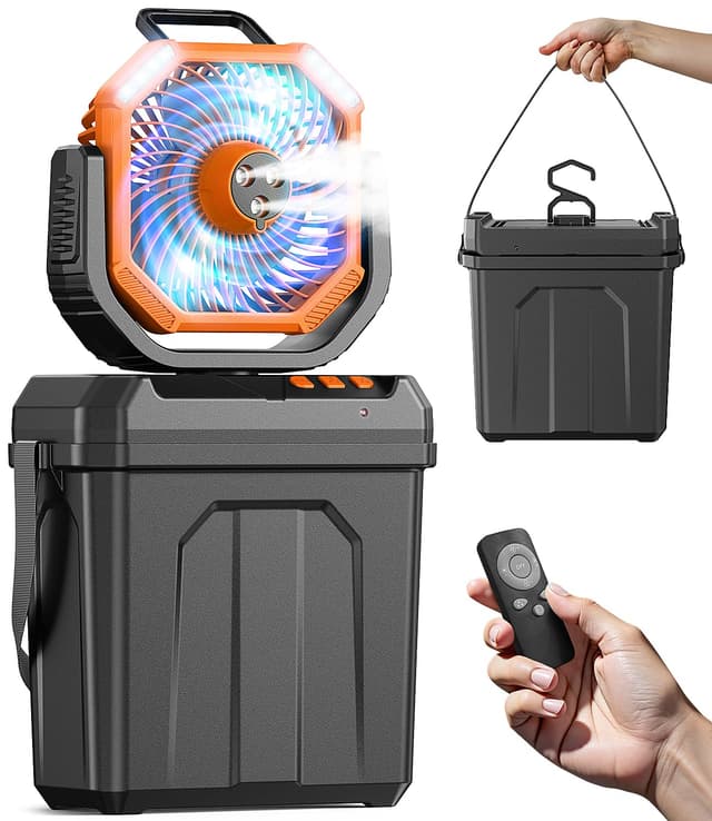 🌬️🏡 Klimaanlage Mobil, 5-in-1 Mobiles Klimagerät - Luftkühler mit Wasserkühlung