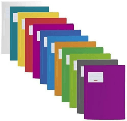 🌈 Brunnen Schnellhefter FACT!pp 12er Set | A4 | Transluzentes PP | Namensschild | Einstecktasche | 12 Farben