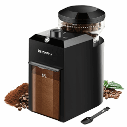 🌟 KIRAINAFLY Elektrische Kaffeemühle: 28 Mahleinstellungen, One Touch Grinding, Anpassbar für 2-12 Tassen 🌟