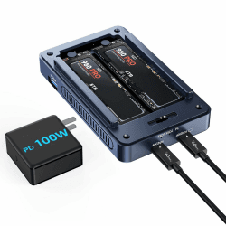 🚀 ACASIS M2 NVMe SSD-Gehäuse 40 Gbit/s USB C Aluminium NVMe Gehäuse PCIe 2280 M-Key (B+M Key) Solid State Drive Externe Festplattengehäuse 🌟