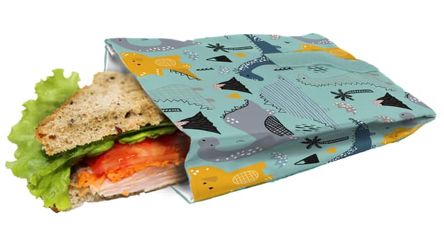 🦕🌿🥪 NERTHUS FIH 884 Sandwichbeutel | Wiederverwendbar & umweltfreundlich! 🌍