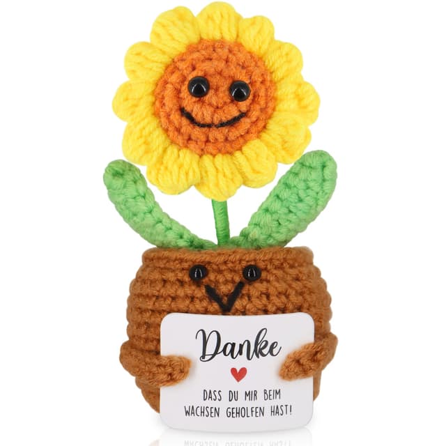 🌻 Dankeschön Sonnenblume Geschenke - Positive Glücksbringer
