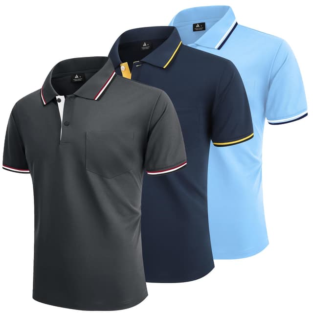 LLdress 3er Pack Poloshirt Herren Kurzarm 😎👕🏌️‍♂️