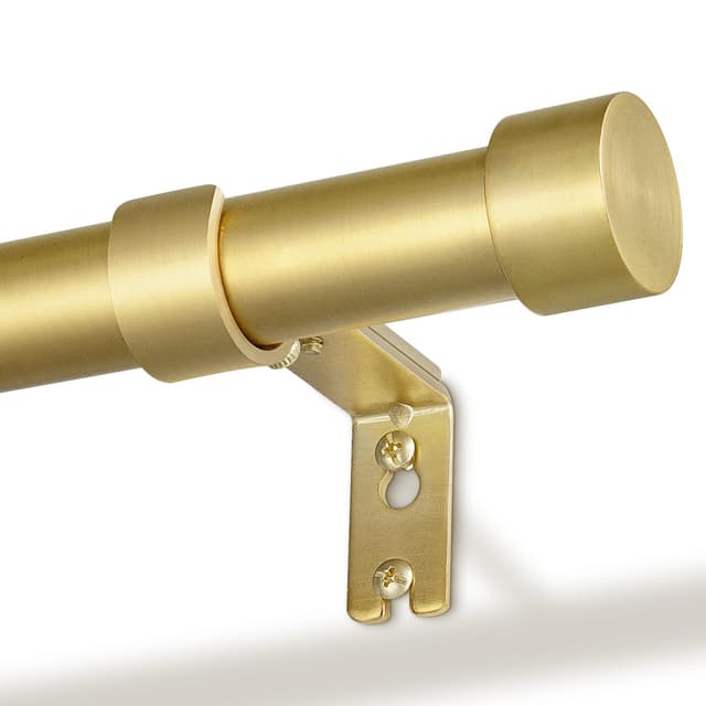 DEFYNEE Gardinenstange Gold 80-120 cm 🌟 Ausziehbar Vorhangstange 🏡
