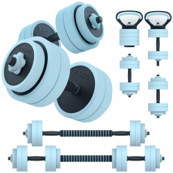 PASYOU Hantelset Verstellbar 20kg 4 in 1 🏋️‍♂️🔵