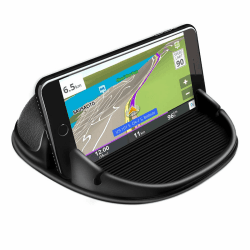 📱🚗 Cinati Handyhalterung Auto Schwarz Black | Rutschfester Silikon Auto Pad Matte