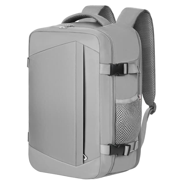 KIRFEHIT Handgepäck 40x20x25 für Ryanair - Kabinentasche Rucksack Untersitz Reise Handgepäckrucksack für Wochenendausflüge - Grau 🎒✈️