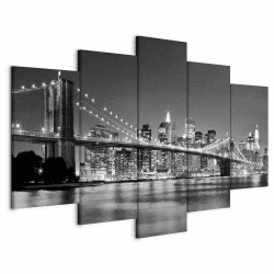 🌃 Wandbilder XXL New York City 100x50 cm 5 tlg 🖼️