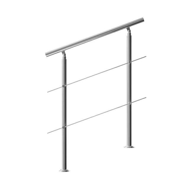 MONZANA® Treppengeländer Edelstahl Pflegeleicht 100cm mit 2 Querstreben 🌟