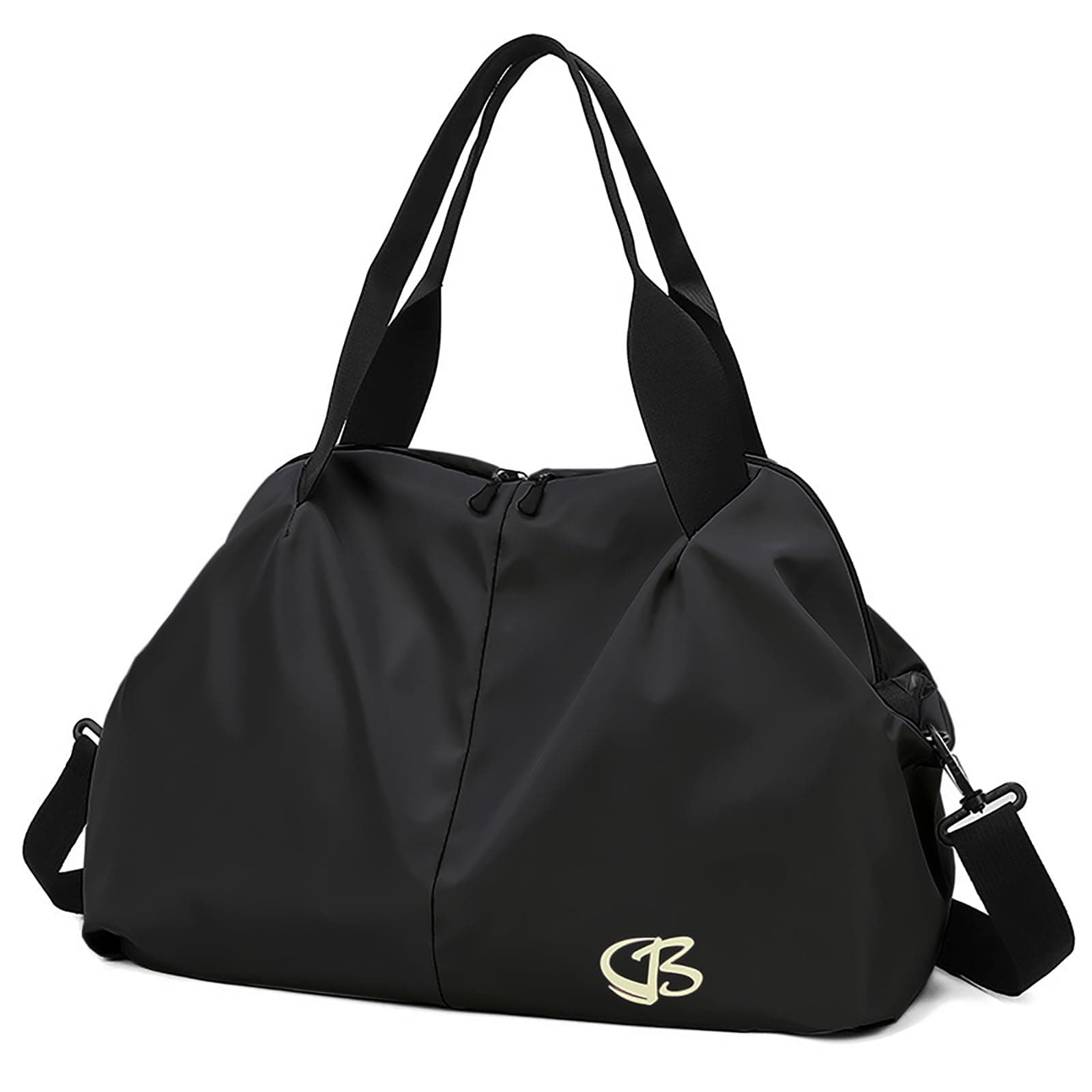 Vllcsla Sporttasche Damen Klein Reisetasche mit Nassfach und Weekender Fitness Gym Bag Schwarz 😍