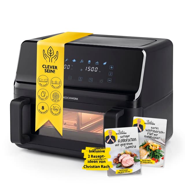 🔥 Top-Angebot! Rachs KOCHWERK Vario-Doppelkammer Heißluftfritteuse 9 L 🍟