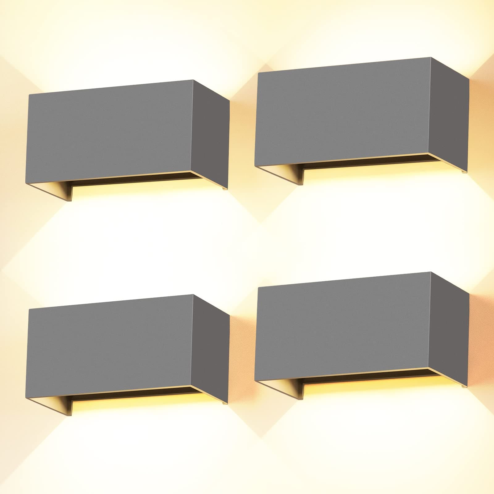 Sonderangebot: Cwycfw 24W LED Wandleuchten Set in Grau! 💡🌟