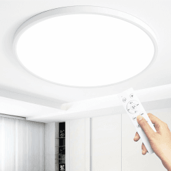 🌟 MOONSEA 48W LED Deckenleuchte Flach Dimmbar mit Fernbedienung 🌙