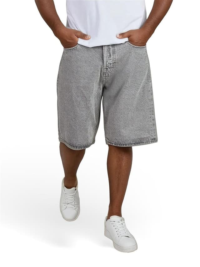 👖 JACK & JONES Herren Kurze Hosen Bermuda Shorts XL Grey Denim