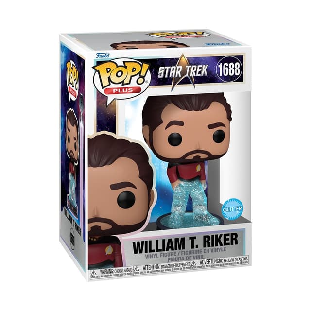 🌟 Funko Pop! Plus: ST Transporter - William T. Riker - Star Trek Generations Vinyl-Sammelfigur 🎁