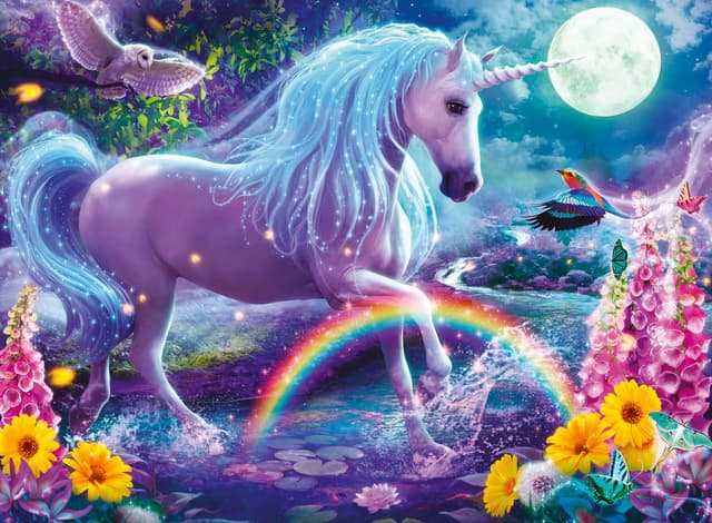🧩 Ravensburger Puzzle Glitter Unicorn 100p 100 Teile 🦄