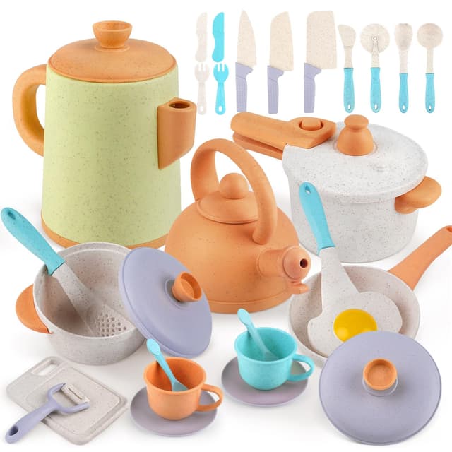 🌟 Dreamon Matschküche Zubehör Set 31PCS für Kinder | Outdoor Spielküche 🎁