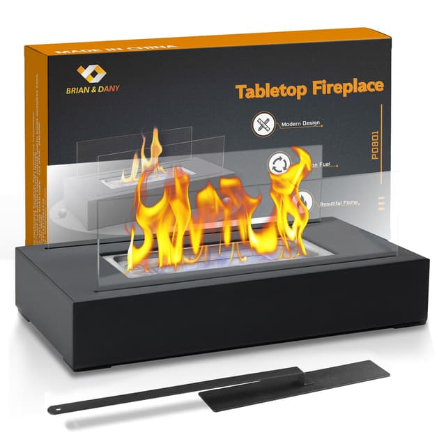 BRIAN & DANY Tischkamin Tischfeuer für Indoor & Outdoor 🔥 Angebot!