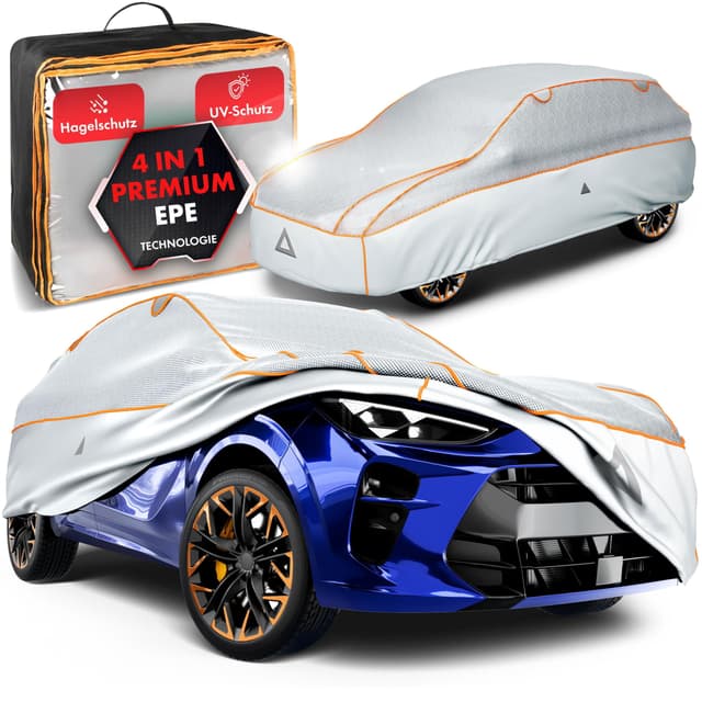 🌟 WALSER Premium Hagelschutz Abdeckplane Auto: Ganzjahresschutz mit EPE & UV-Schutz 🚗☀️