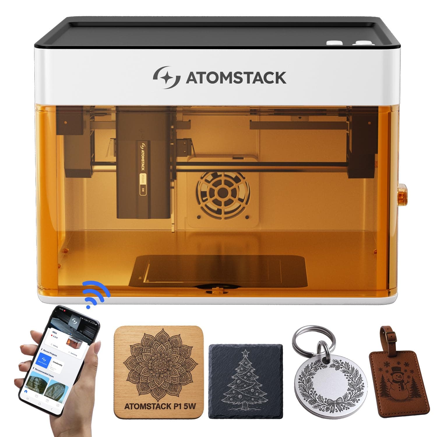 🔥 Angebot: Atomstack P1 Mini Laser Graviermaschine - 5W Diode Laser Cutter 🎨🔬