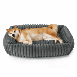 🐶 BEDSURE Waschbares Hundebett für große Hunde - Orthopädischer Hundekorb in Grau 🐾