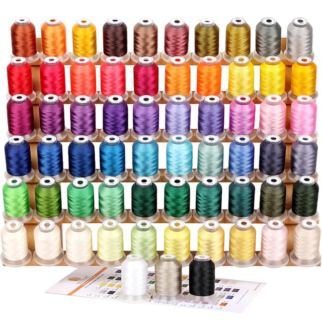 Neue brothread 63 Brother Farben Polyester Maschinen Stickgarn 500M (550Y)