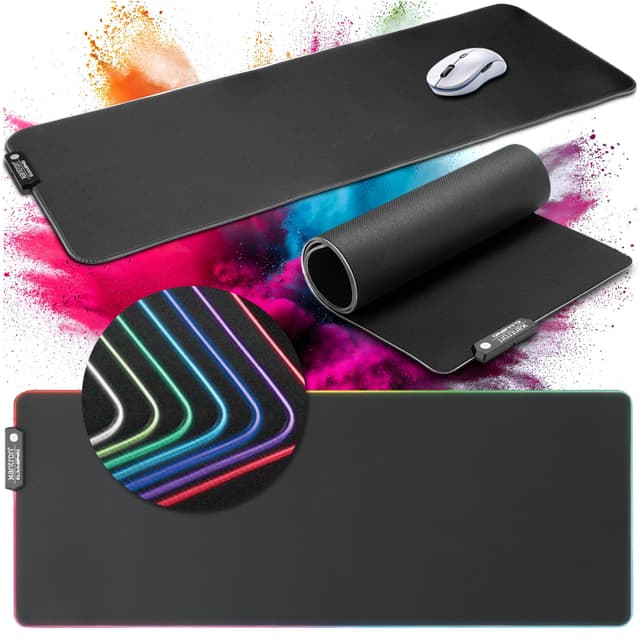 🎮 Xantron® Großes Gaming Mauspad RGB 800x300 XXL 🖱️
