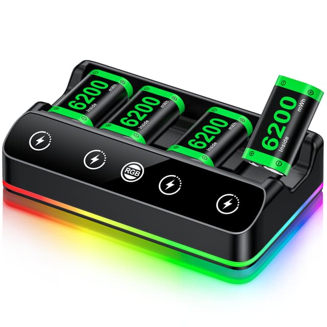 HELLCOOL 4 Stück 6200mWh Akku für Xbox One/Series X&S Controller
