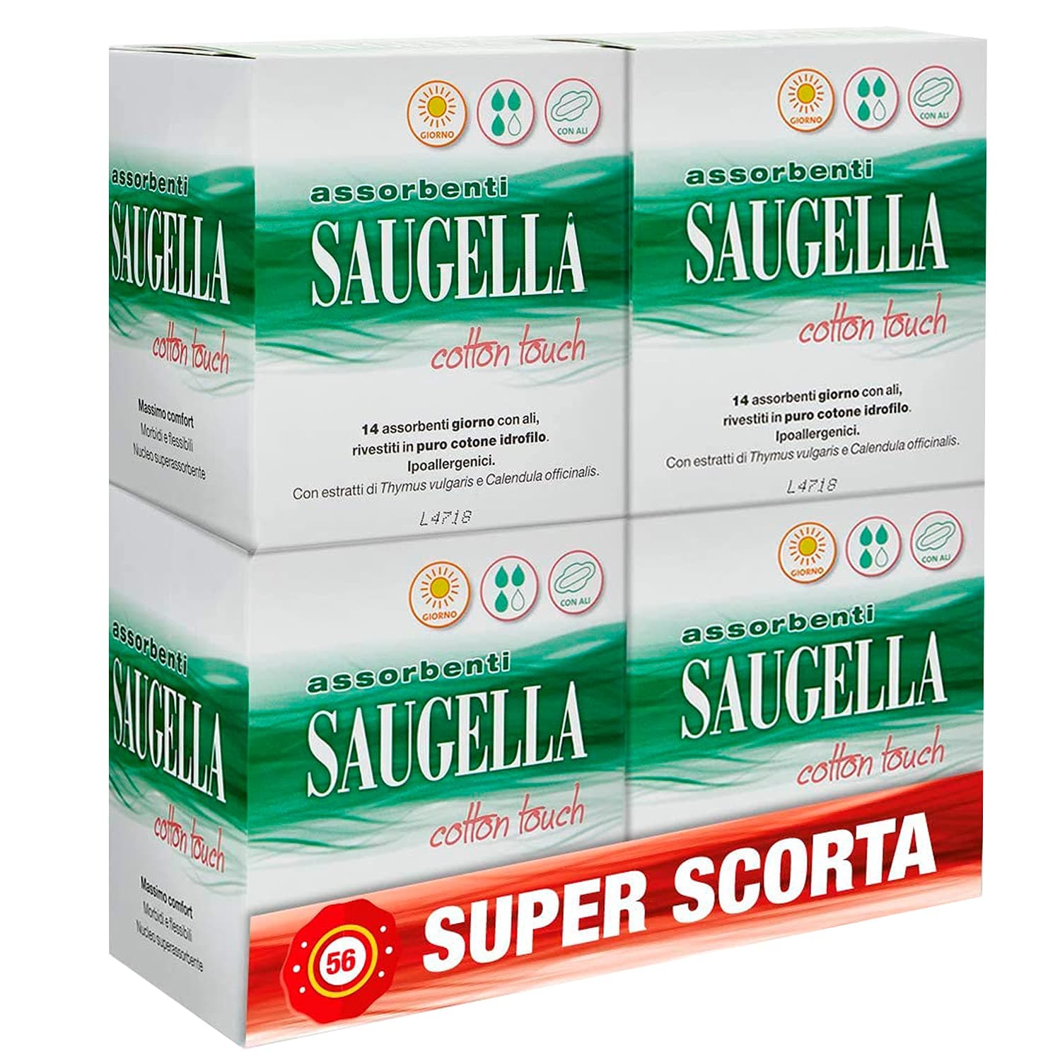 🌸🩸 SAUGELLA Cotton Touch Damenbinden 🩸🌸