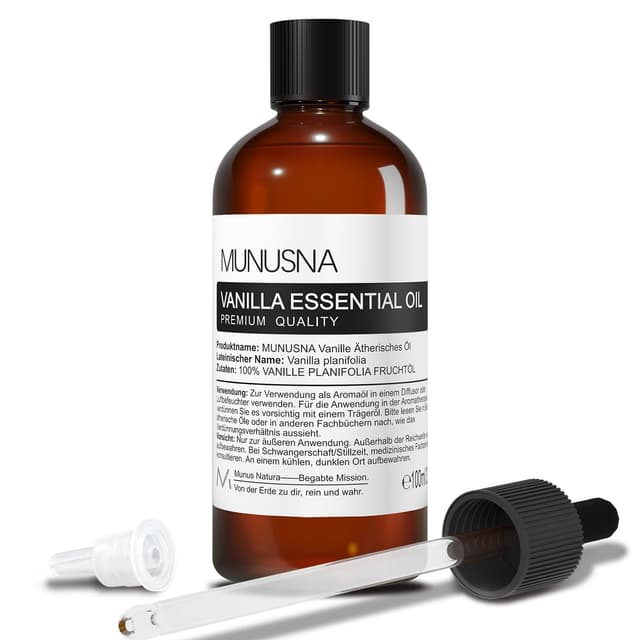Ätherisches Vanilleöl 100ML für DIY Seifen, Kerzen, Aroma Diffuser 🌼🕯️