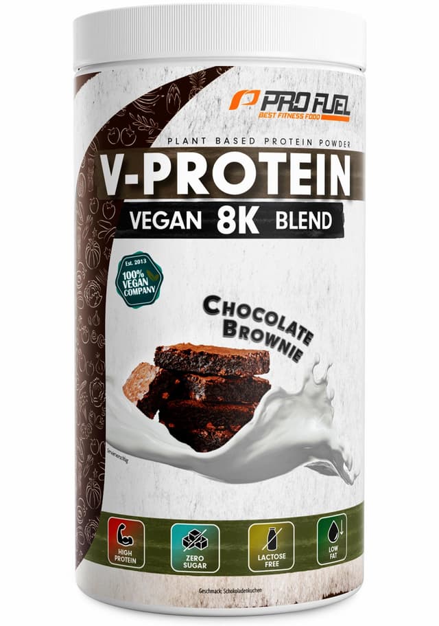 Vegan Protein - SCHOKOLADE - V-Protein 8K Blend - unglaublich lecker & cremig!