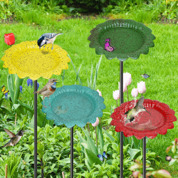 Metall Vogel Bäder für im Freien 🐦🌺 - Angebot