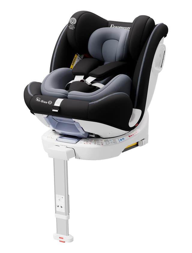 🚼 Fourward Baby Autositz Kindersitz 360°drehbar mit ISOFIX+Stützfuß 30% Rabatt! 🎉