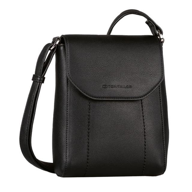 👜🖤 TOM TAILOR Ammi Damen Überschlagtasche Umhängetasche Klein Schwarz - Nur 19.67€ + Gratis Versand!