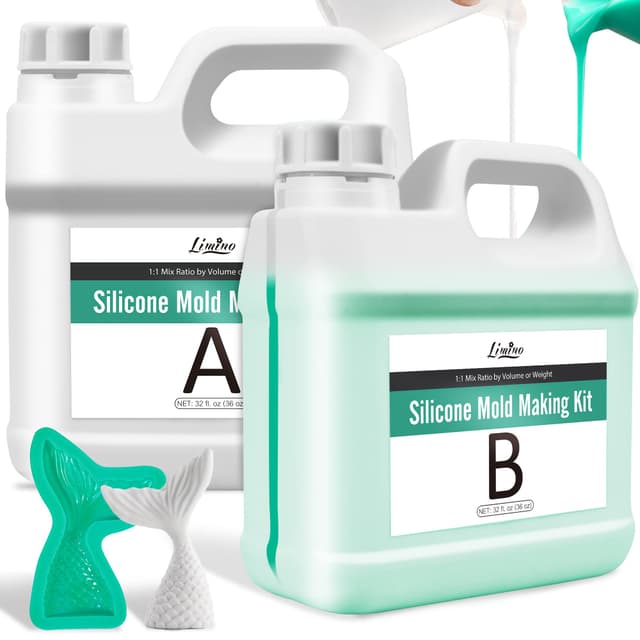 🎨 Flüssiges Silikon Kautschuk - 1.9L/2.2kg 15A Silikon Formen Herstellen Kit 🖌️