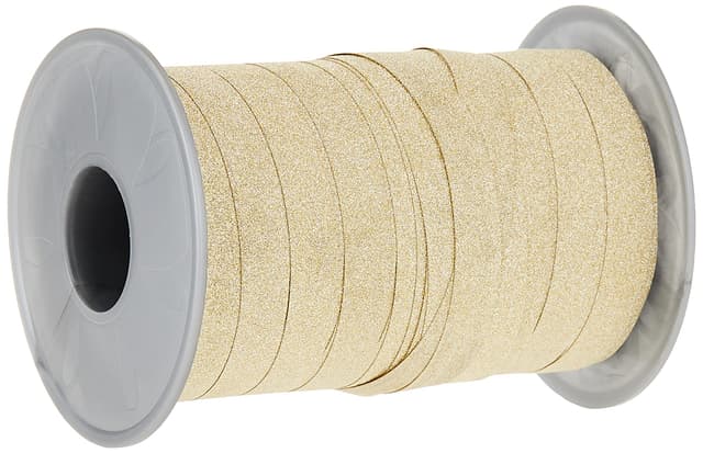 PRÄSENT POLY GLITTER Ringelband gold, 100 m 🎁🎉🎀
