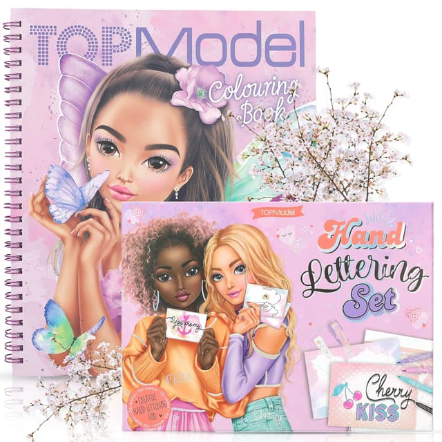 TOPModel Malbuch mit Pailletten FAIRY LOVE + TOPModel Briefbox Handlettering 🌟🎨