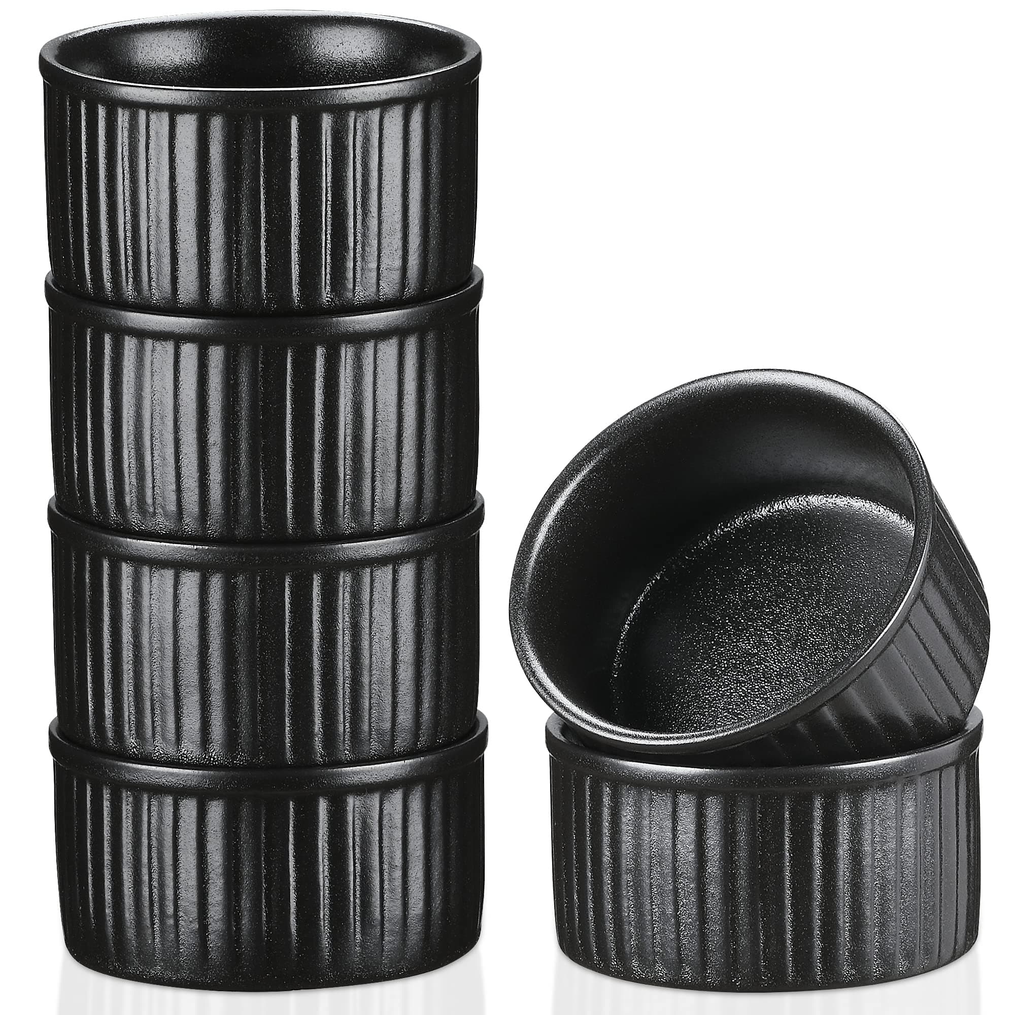 🧁🍮 Tolles Angebot! vancasso FORTE 6-teiliges Soufflé Förmchen-Set aus Steingut 🧁🍮