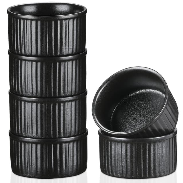 🧁🍮 Tolles Angebot! vancasso FORTE 6-teiliges Soufflé Förmchen-Set aus Steingut 🧁🍮