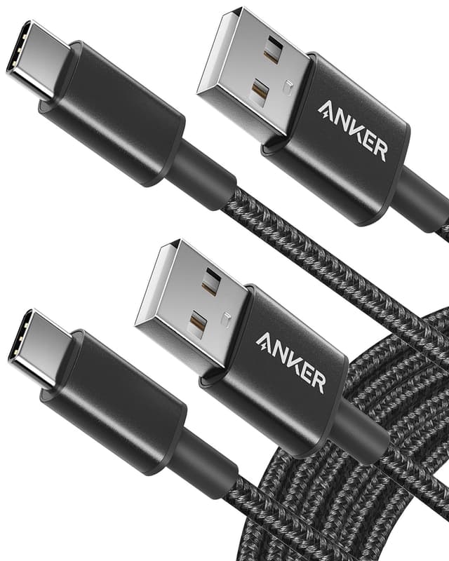 🔌 Anker USB C Kabel [2 Stück 3m] Schnellladekabel für Samsung Galaxy S24, iPhone 16, iPad - Schwarz